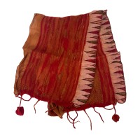 Red Vantage Felted Scarf